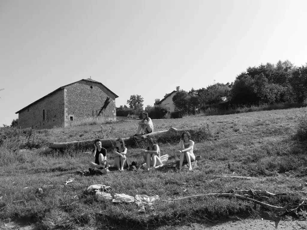 photo de groupe apres baignade